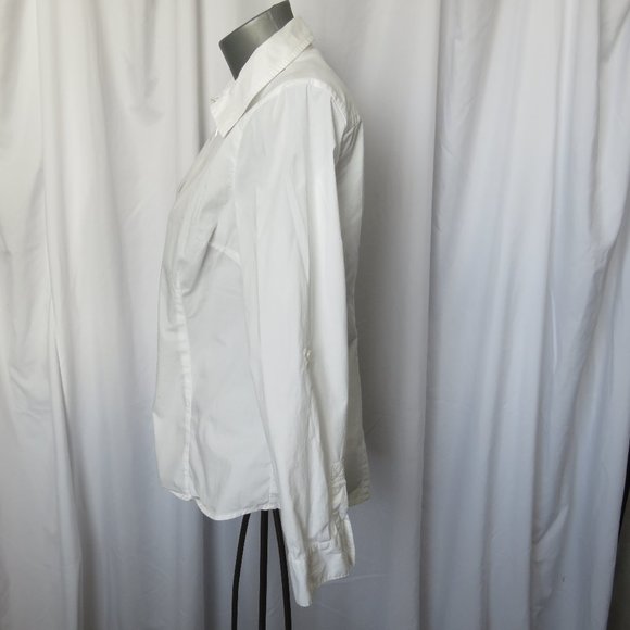 Michael Michael Kors Zip Front White Blouse - Picture 5 of 10